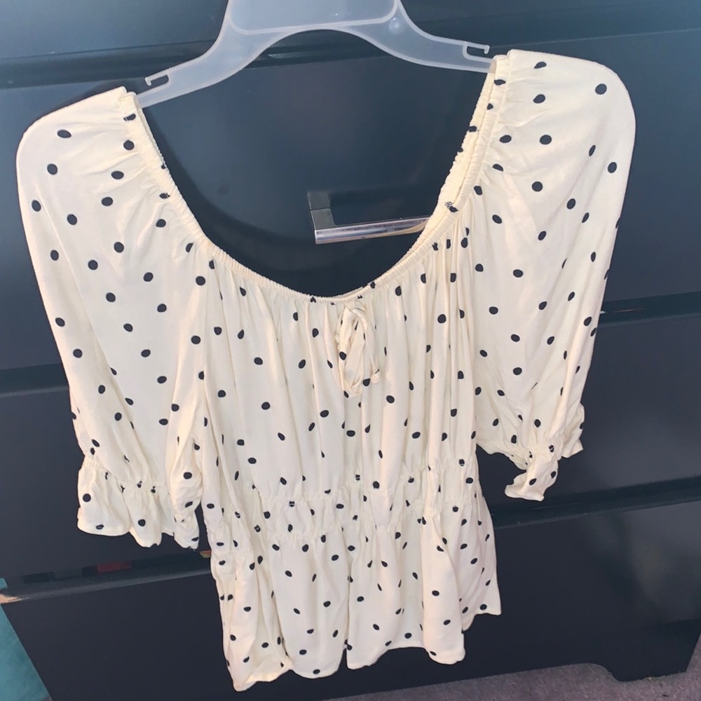 Polka dot blouse